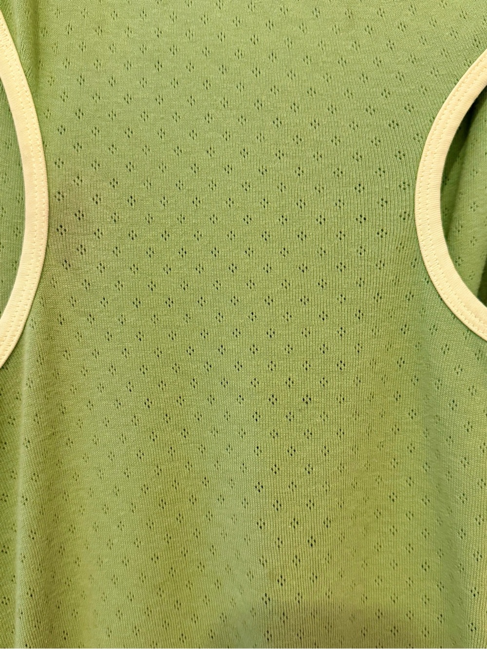 Eckhaus Latta Knit Green Surface Dress Pistachio Yellow Knit Cotton - Picture 6 of 8
